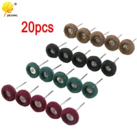 20pcs shank nylon abrasive wheel brush rotary tool accessories with 3mm shank for buffing polishing grinding