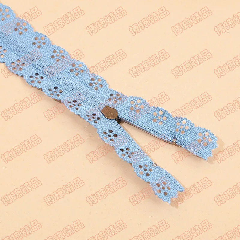Высококачественная нейлоновая молния бесшумная многоцветная кружевная