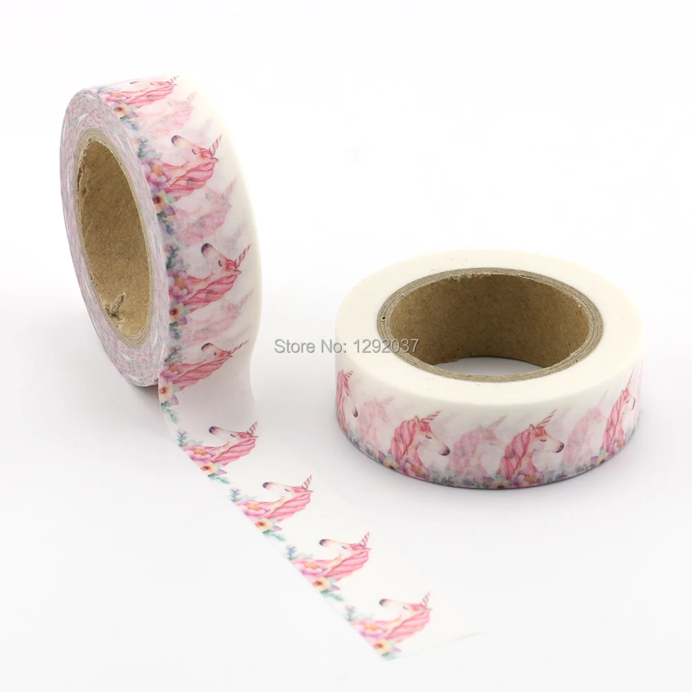 2018 Единорог лента Washi 10 м качество канцелярские товары Сделай Сам Скрапбукинг