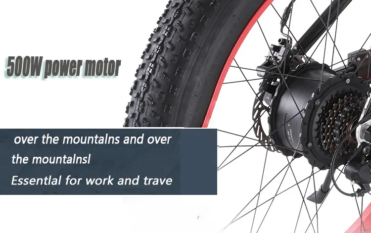 48V500W Снежный и горный bike2" складной велосипед 4,0 fat tire Электрический литиевый аккумулятор мопед рама из алюминиевого сплава