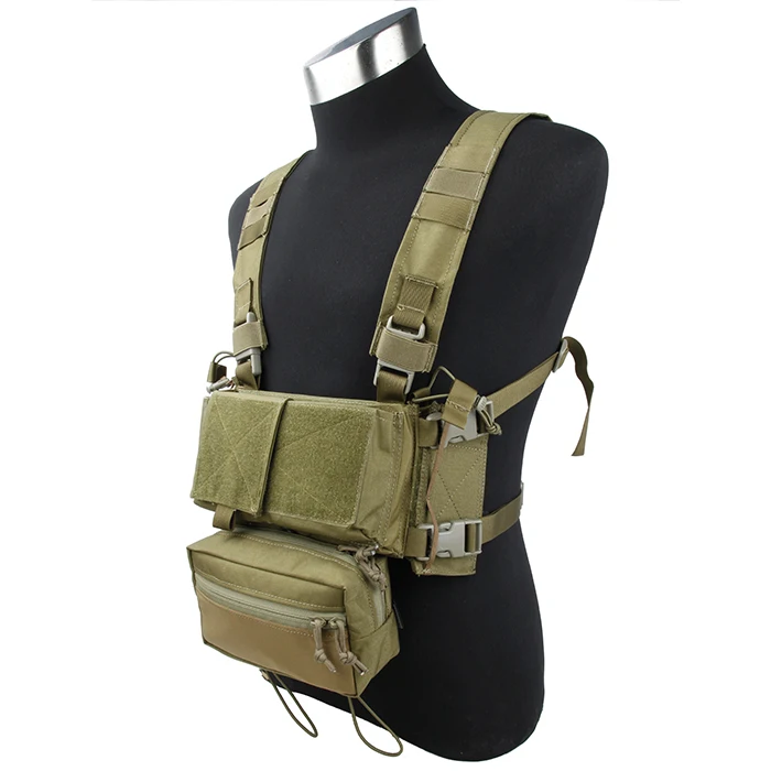 Микро низкопрофильный светильник TMC Cordura SS боевой комбо цвета хаки
