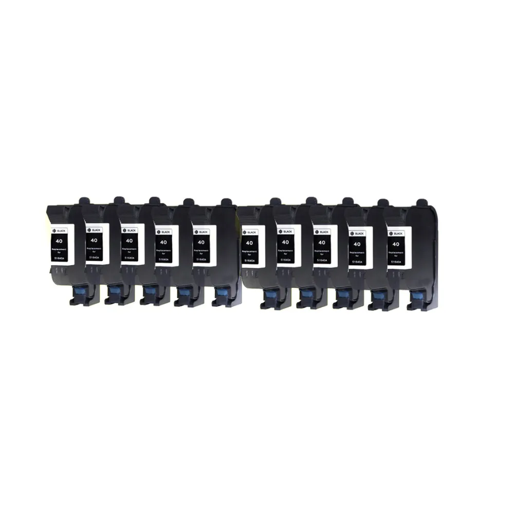 10x черный 51640A чернильные картриджи совместимый для HP40 40 Designjet 488CA 650c 1200C 230 250c 330 350c