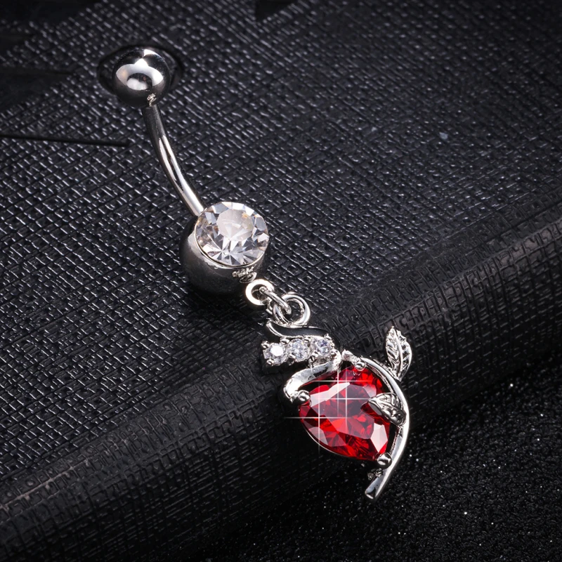 Новое поступление белое золото цвета AAA + красное/фиолетовое сердце CZ розовые