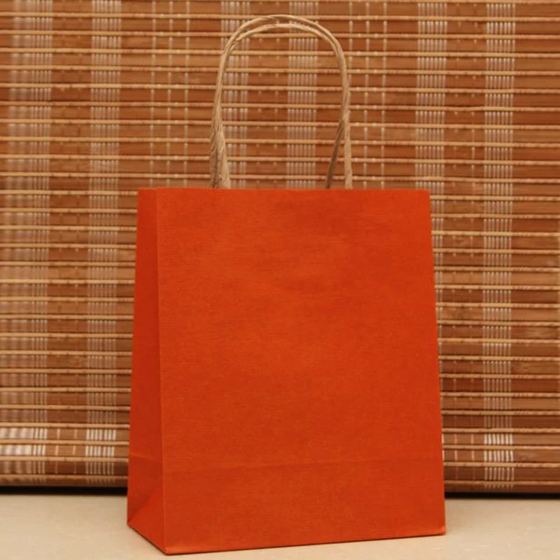 Бумажный подарочный пакет с ручкой 20 шт./лот рождественские Подарочные