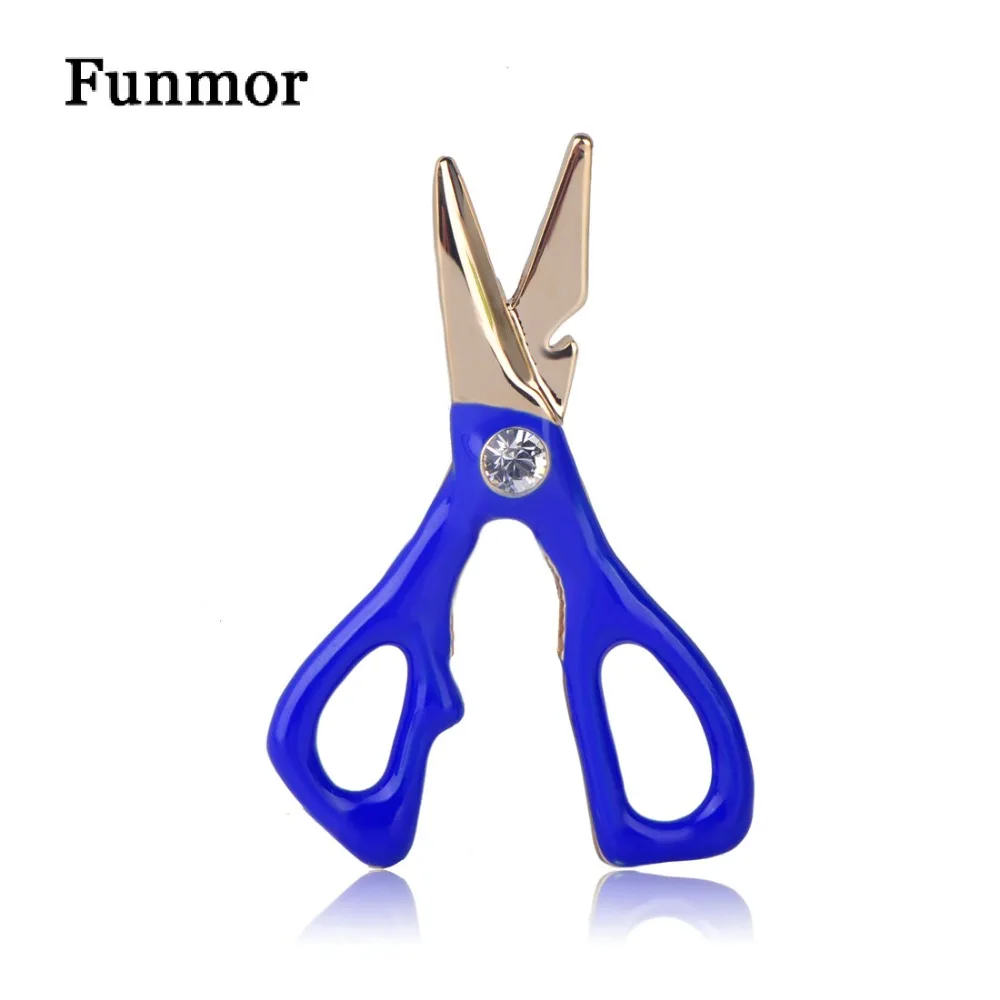 Эмалированные ножницы Funmor броши для женщин и мужчин аксессуары костюма пальто