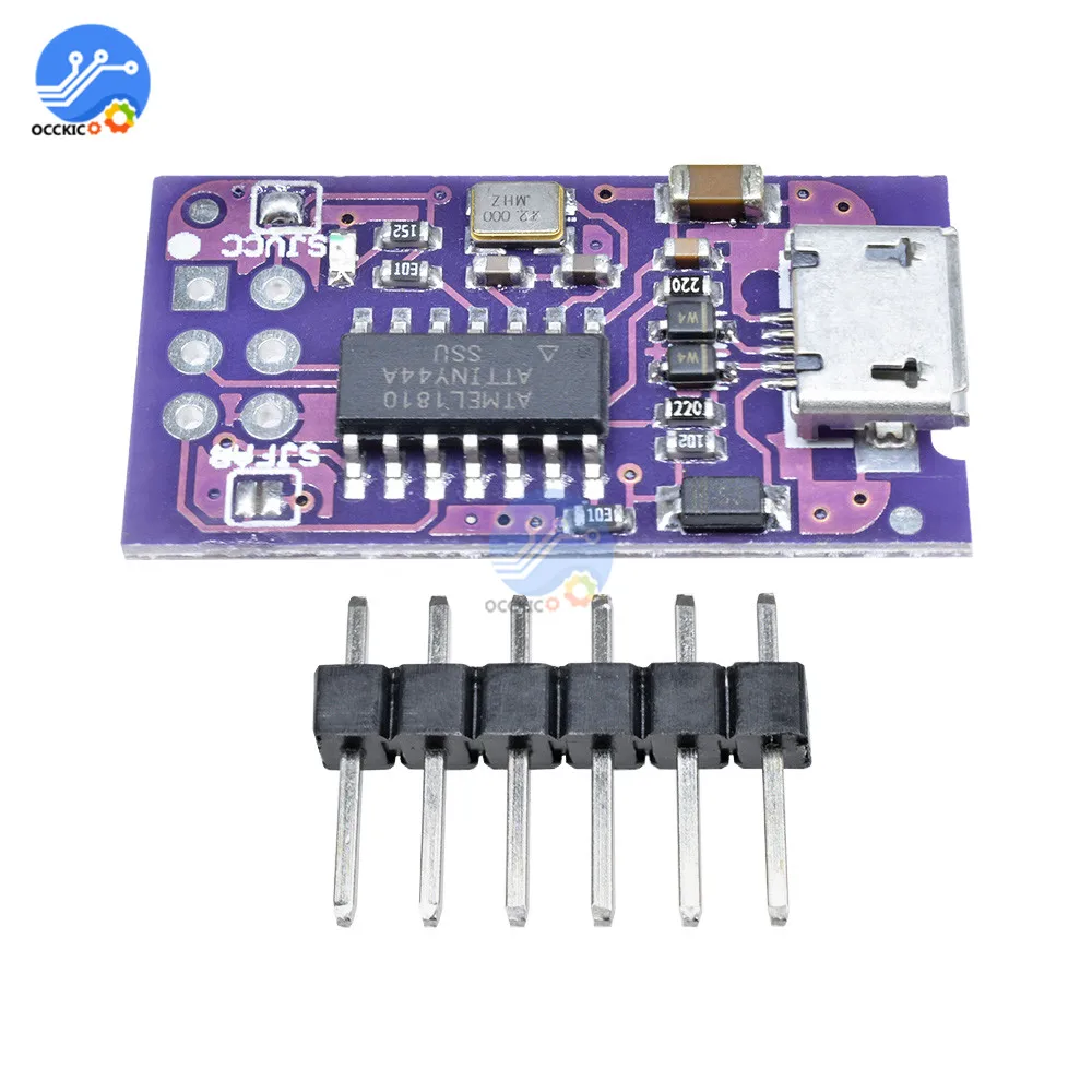 ATTINY44 модуль 5 в микро usb крошечный AVR ISP программатор для загрузчик ардуино
