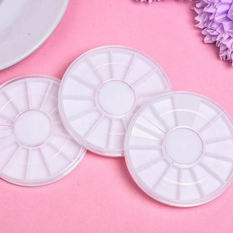 Новый 10x вращающийся контейнер чехол для дизайна ногтей Пустые колеса хранения