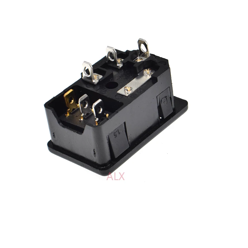 10A AC250V 3 в 1 контактный красный светильник Кулисный Переключатель Блок питания