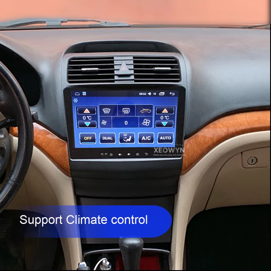 10,1 дюймов Android 8,0 Восьмиядерный автомобиль радио стерео для Acura TSX 2004-2008 gps навигация Поддержка рулевого колеса управления 1024*600