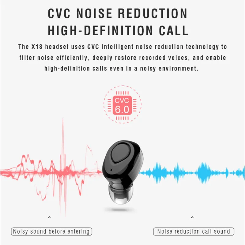 XLSTO X18 TWS БЕСПРОВОДНЫЕ стереофонические bluetooth наушники с зарядным устройством