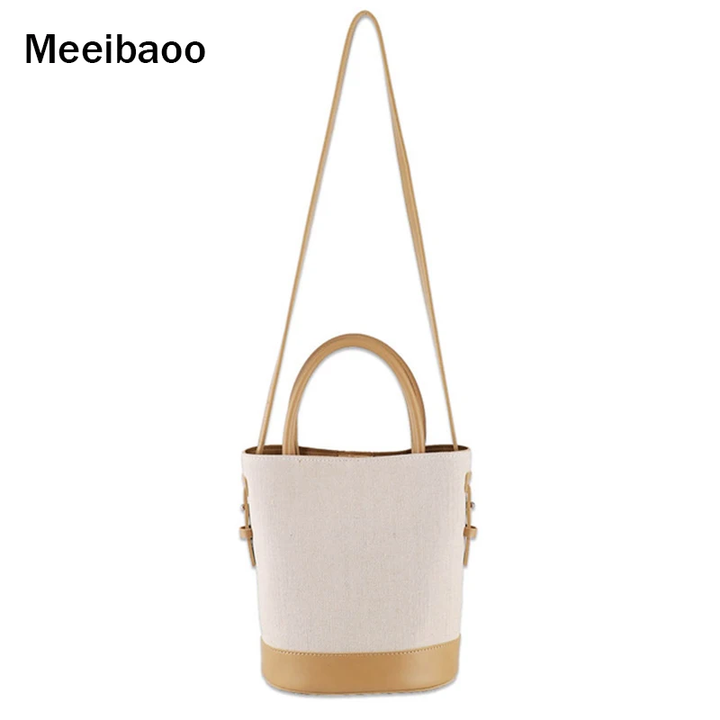 Японская универсальная сумка с панелями простая модная сумка-ведро повседневная