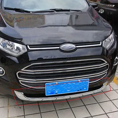 

For Ford Ecosport 2013-2015 Front Under Bumper Bottom Grill Trim Cover Protector