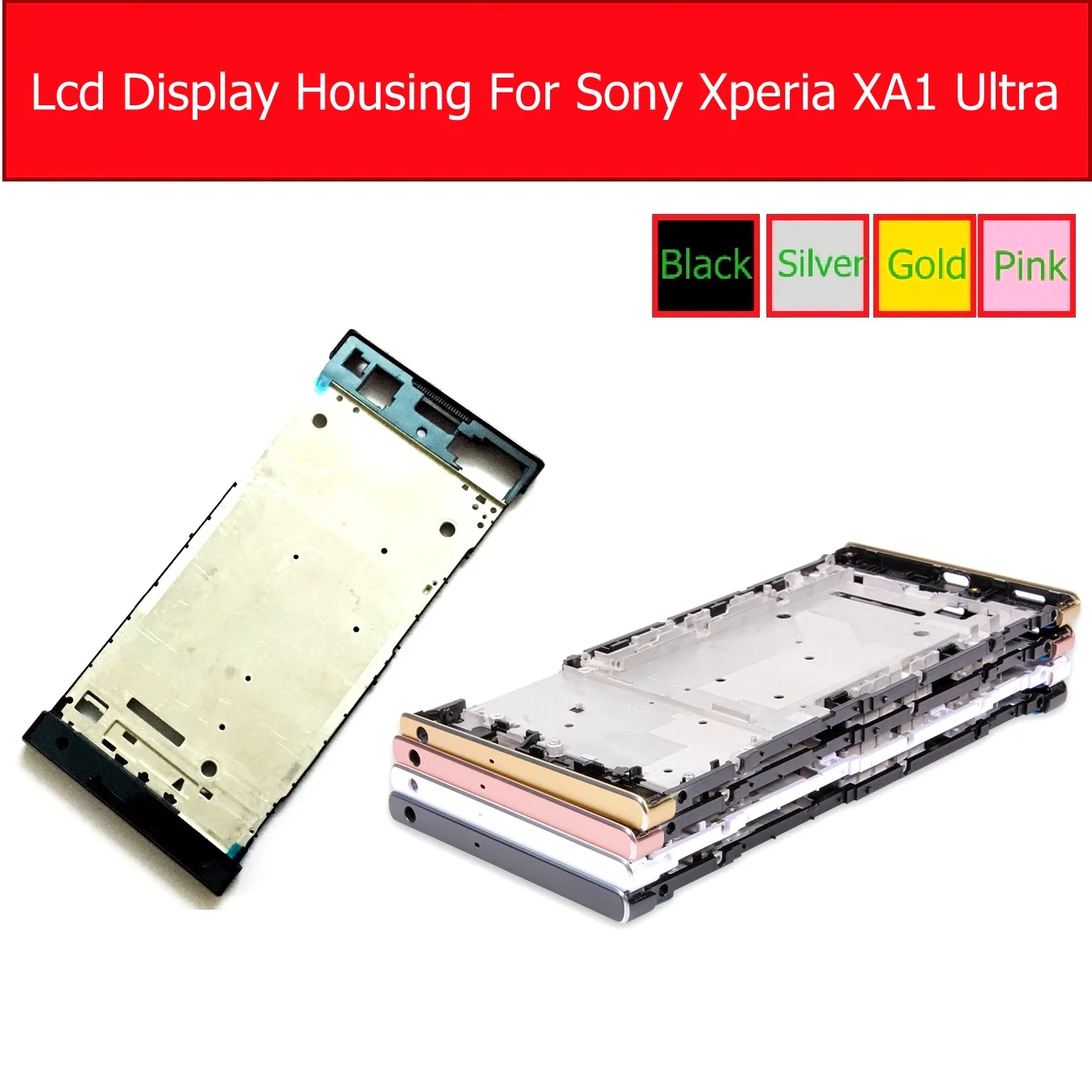 Передняя рамка для ЖК-экрана BezelFor Sony Xperia XA1 G3121 G3112 средняя Ultra G3221 G3212 | Мобильные