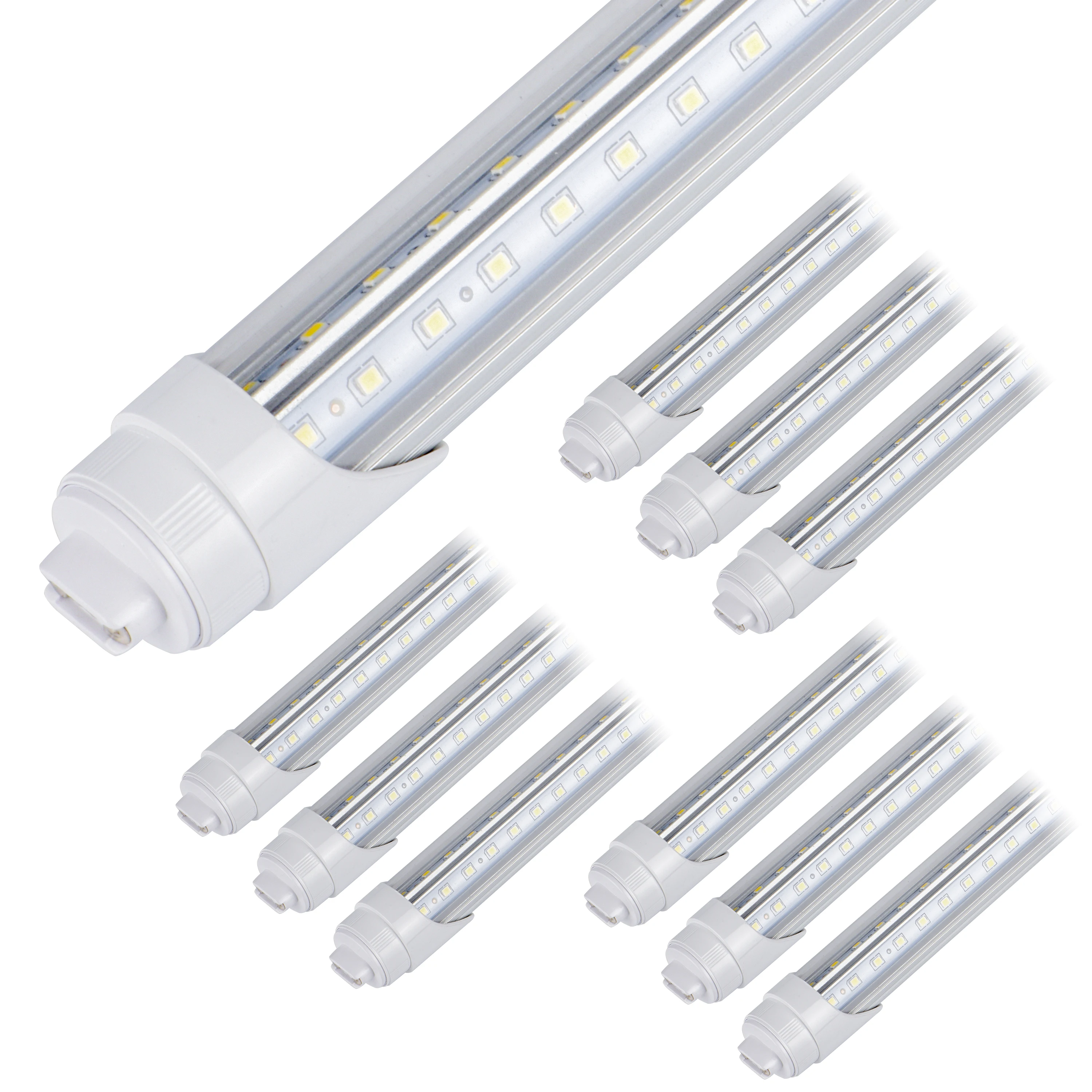 T8 Led Light Tube 8FT 2400 мм/240 см/2 4 м R17D повернуть V образный 65 W 5000 k флуоресцентные лампы