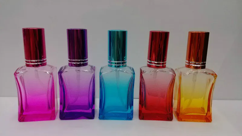 

P19-15ML spray color small square bottle of perfume glass spray bottle 100pcs/lot