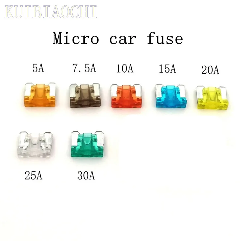 

10 шт./лот микро Автомобильные предохранители Micro car fuse 5A 7.5A 10A 15A 20A 25A 30A