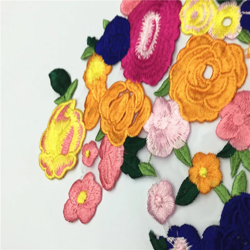 FFLACELL современный воротник с розой шитая нашивка аппликация значок вышивка бюста