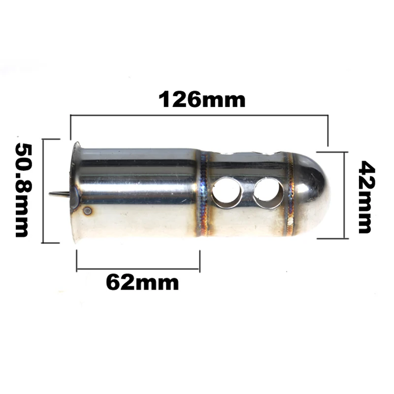 

50.8MM New Style 126MM Universal Catalyst DB Killer for Motorcycle Exhaust Moveable Muffler Hole Silencer Noise Sound Eliminato