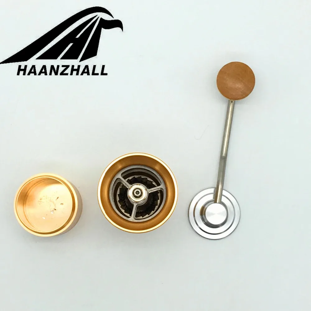 Ручная кофемолка HAANZHALL мельница из нержавеющей стали 50 мм коническая форма для