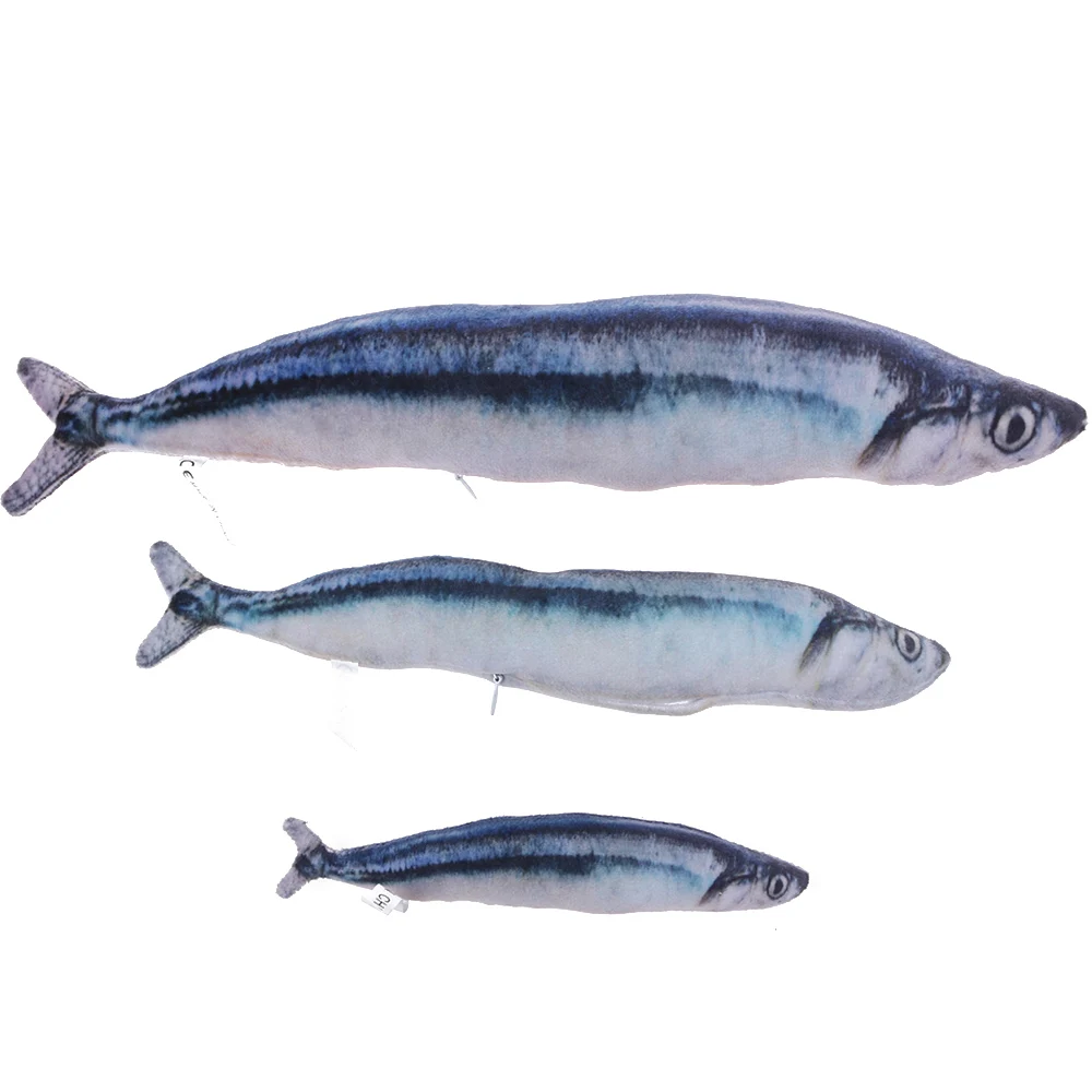 Saury 1 шт., игрушка в форме рыбы, кошки, собаки, плюшевая мягкая игрушка в форме рыбы, игрушки для кошек, Когтеточка, Когтеточка для домашних животных, товары для собак - Цвет: Saury