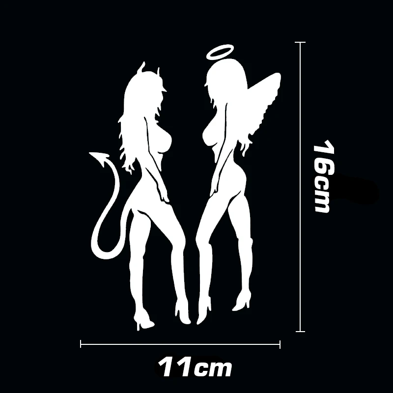 BEMOST Car-Styling Reflective Stickers Sexy Girls Anger Devil DIY Vehicle Body Emblem Badge Sticker Auto Accessories 11*16cm | Автомобили