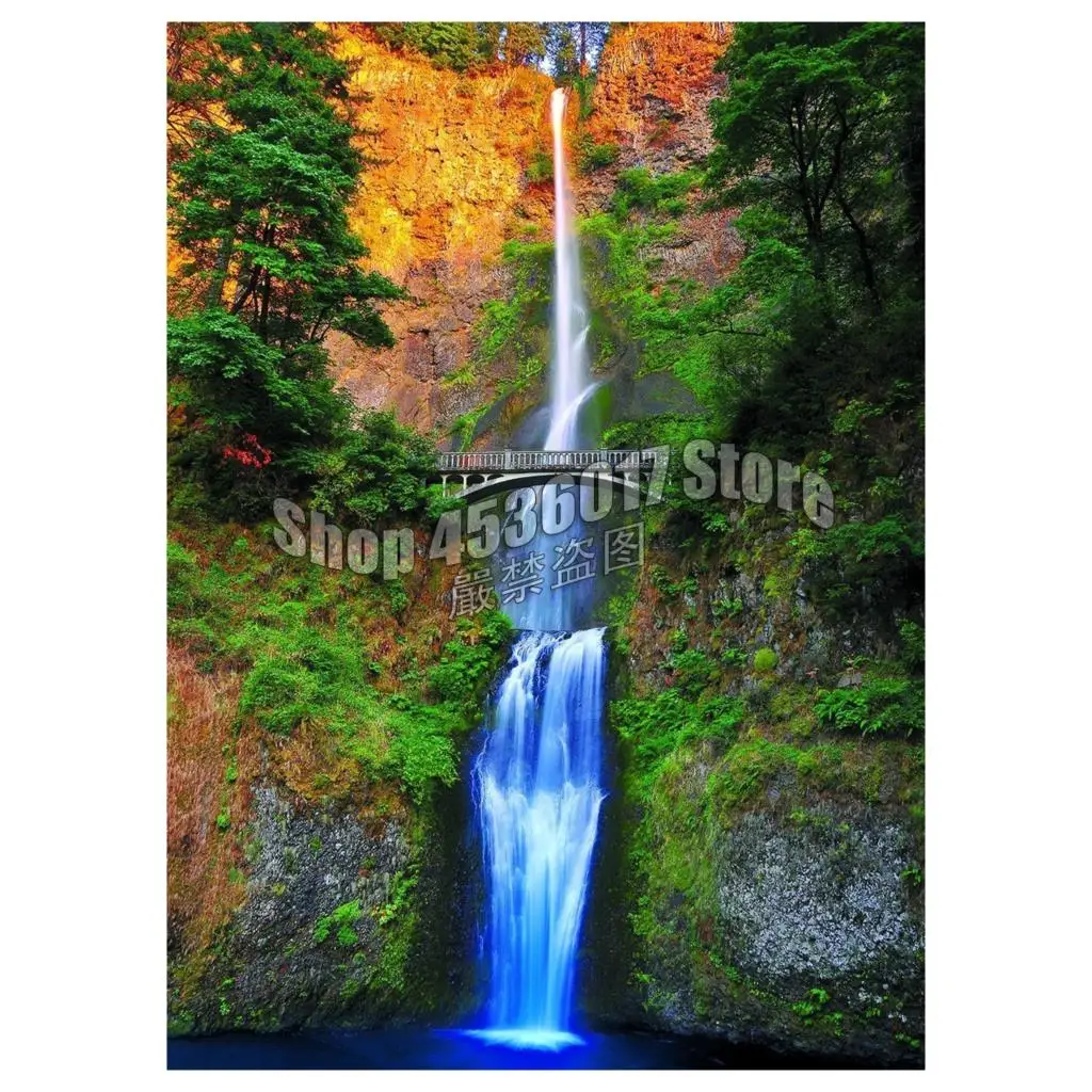 Алмазная мозаика Multnomah Falls Стразы рукоделие Diy алмазная живопись вышивка