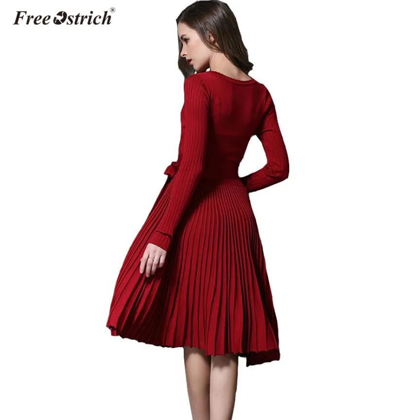 Бесплатная доставка страусиные платья для женщин Vestidos осень 2017 сексуальное