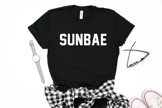 Sugarbaby Sunbae футболка с капюшоном повседневные топы корейская мода высокое качество
