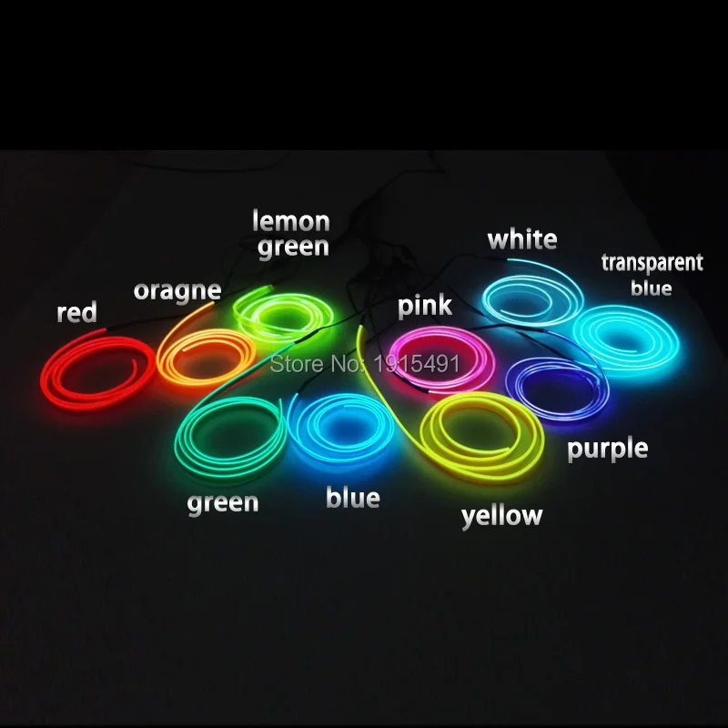 Горячая Распродажа 10 цветов на выбор юбка 2 3 мм 1 метр EL-провод праздничное