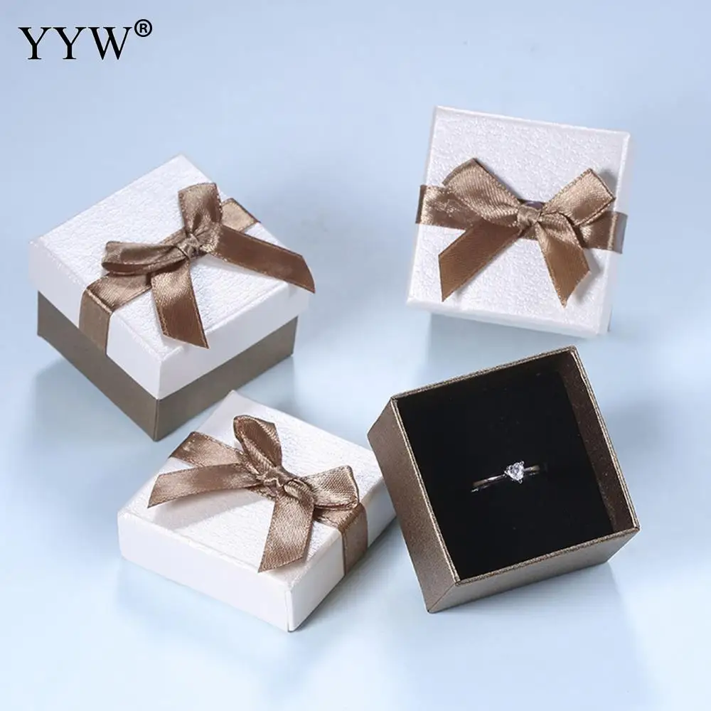 1 шт. элегантная коробка для ювелирных изделий картонная колец ожерелья 5*5 6 5*7 5