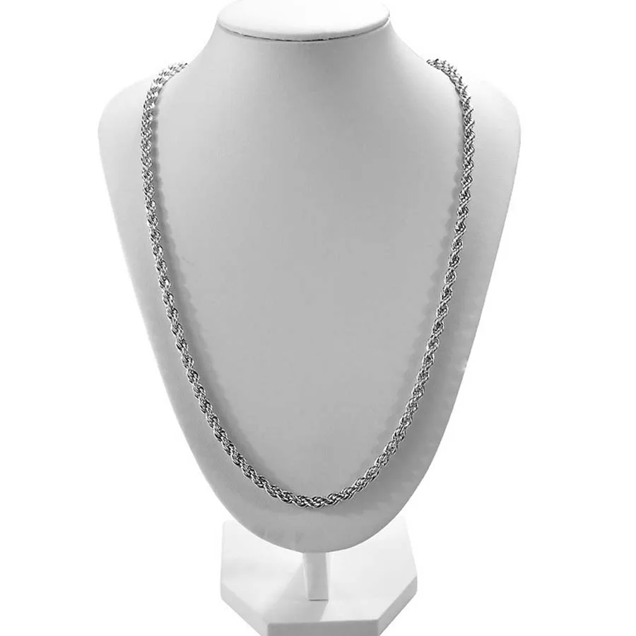 New Design 925 Sterling Silver Twist Necklace 3MM Chain Men Women Jewelry 16 inch-20inch Length Free Gifts | Украшения и