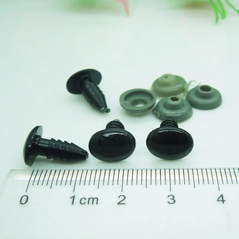 8*11 мм овальные черные безопасные глаза/Пластиковые кукольные глаза ручной