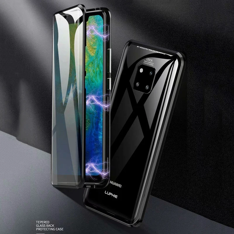 Чехол на весь корпус для Huawei Mate 20 Pro 360 градусов магнитный абсорбирующий