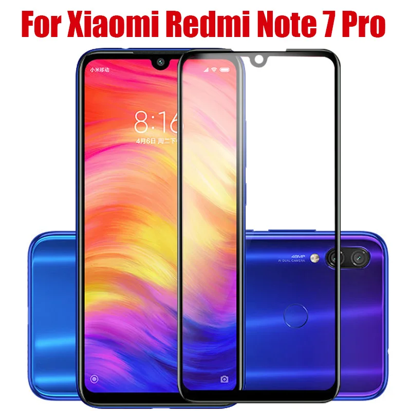redmi note 7 pro Protective glass on the for Xiaomi tempered screen protector armor xiomi red mi note7 redmi7 cam my film 7pro | Мобильные