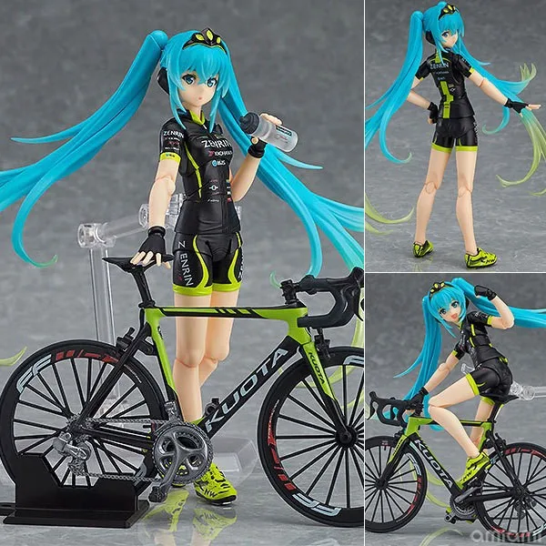 Хацунэ Мику Figma 307 гоночный Мику teaomuyo поддержка ver. ПВХ фигурка Коллекция Модель игрушки 14 см