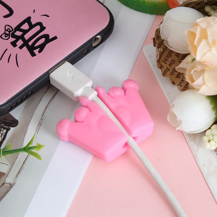 50 шт. защита кабеля для iphone 5 6 7 8 USB защита линии передачи данных кукла животное укус аксессуар кабель Шнур органайзера защита