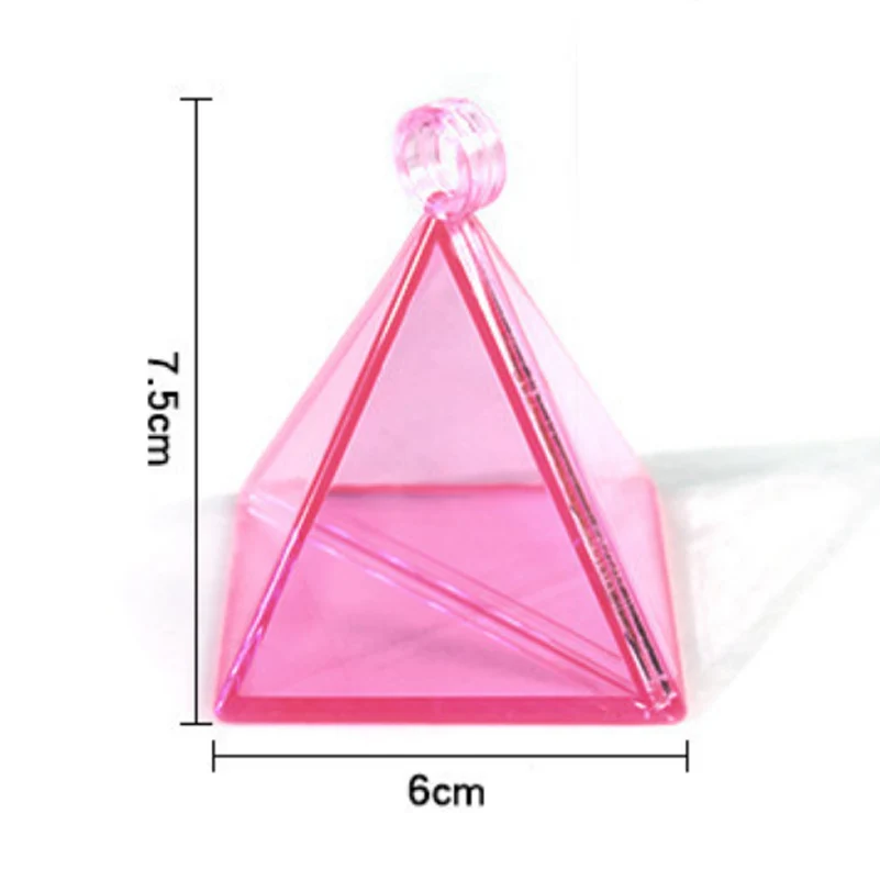 pink pyramid shape Свадебные гелиевые подвески для воздушных шаров, держатель шаров из гравитационного блока, 8 г/17 г/30 г/70 г, вечерние украшения на день рождения - Цвет: pink pyramid shape