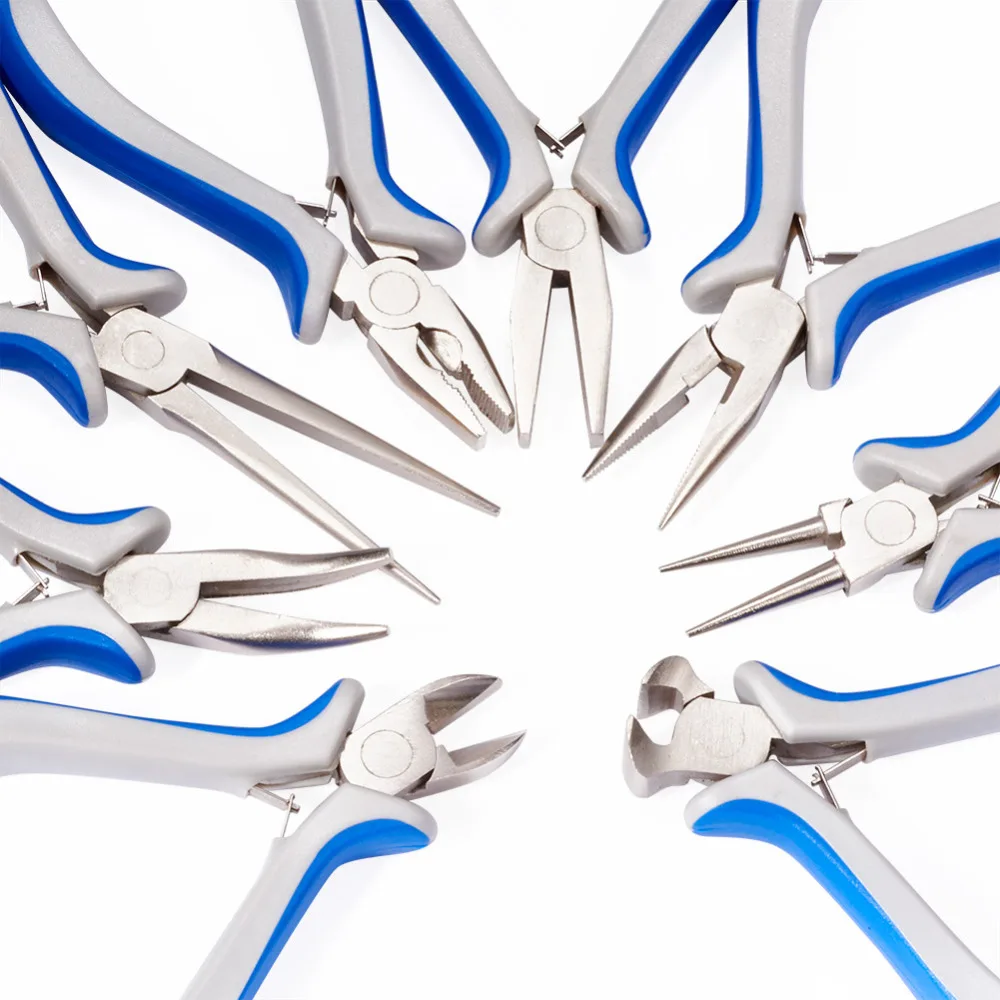 

3~8pcs Jewelry Pliers Sets Tools Kit For Jewelry Making DIY Round Nose Plier Wire Cutter Bent Nose Needle Nose End Cutting Plier