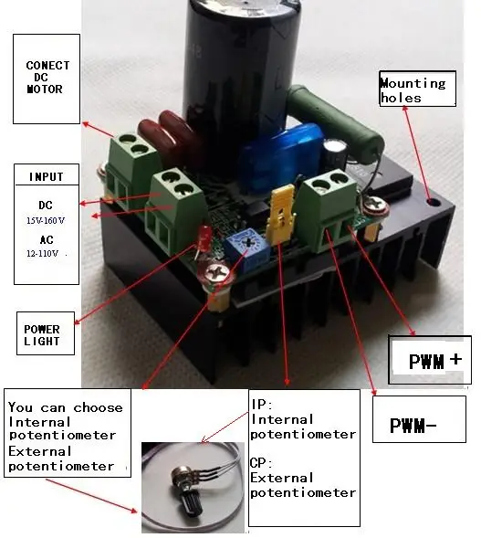 Регулятор скорости двигателя MACH3 регулятор шпинделя/Interral потенциометр