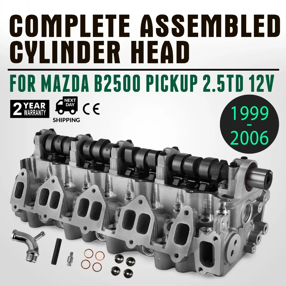 OEM Ford Ranger WL WLT 2 5 Mazda B2500 KOMPLETTER ZYLINDERKOPF 99 06 использовать|Аксессуары для