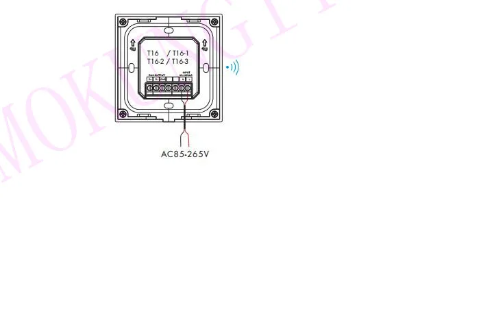 85-265VAC 4 зоны 2,4G яркость Сенсорная панель Пульт дистанционного управления T16 Диммер один Цвет DMX512 основная панель RF2.4G пульт дистанционного управления