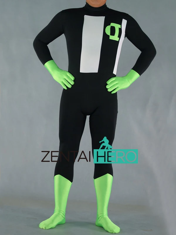 Бесплатная доставка костюм супергероя Супер Марвел из Зентаи зеленого фонаря