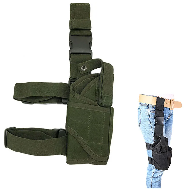 

Тактическая ножная кобура для пистолета и пистолета Военная платформа с мягкими чехлами Регулируемая универсальная сумка для охоты