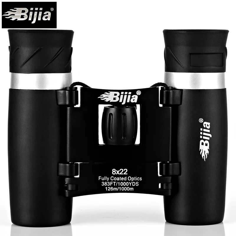 BIJIA 8x22 Высокое качество HD легкий портативный бинокулярный складной компактный