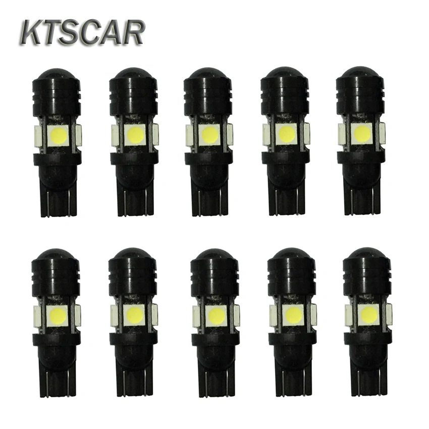 Автомобильная светодиодная лампа 10X T10 W5w 194 5050 SMD COB с объективом проектора