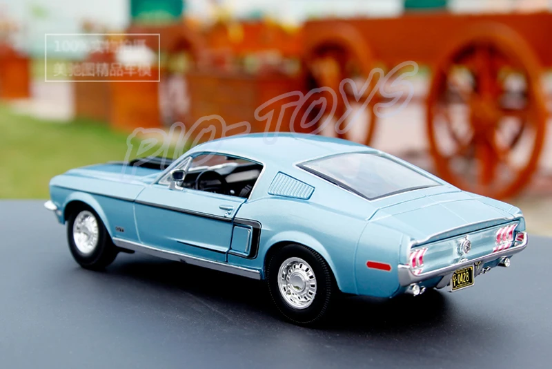 Новое поступление подарок Mustang GTA 1967 1/18 классическая модель автомобиля история