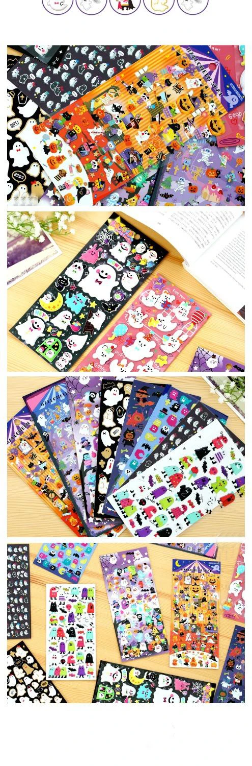 1 Шт. Новый Япония Смешно Призрак Хэллоуин Животных Серии DIY Рождество Дневник