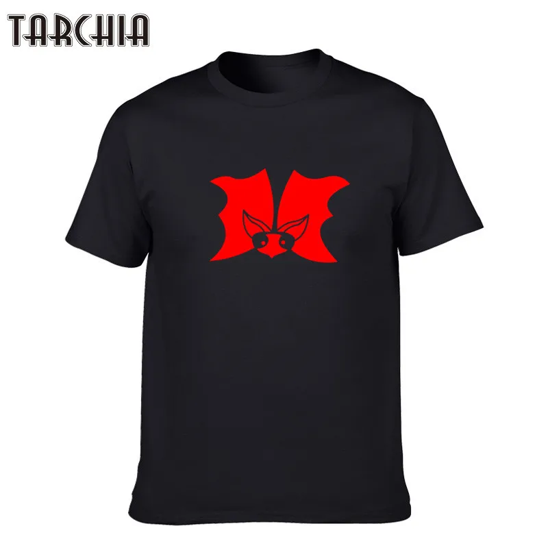 Футболка TARCHIA мужская с круглым вырезом Модная приталенная рубашка принтом