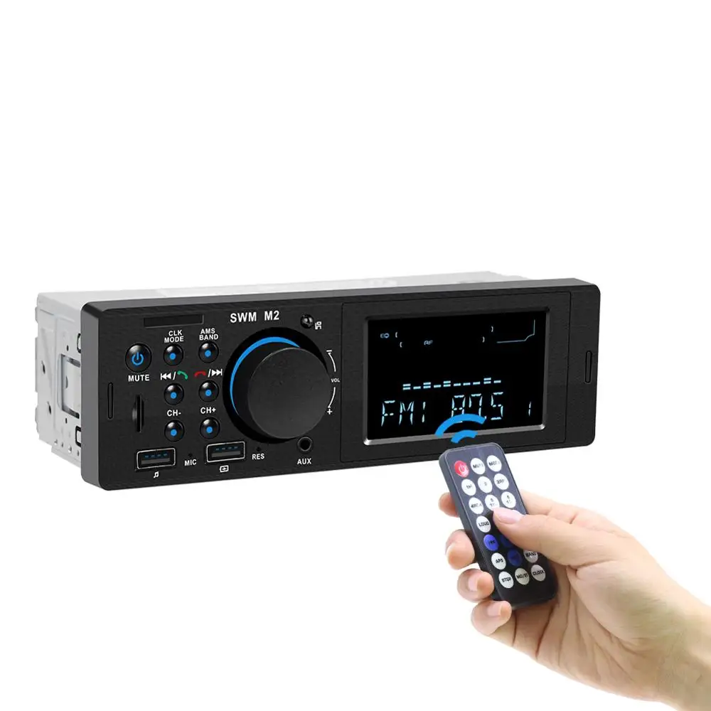 1 Din автомобильный стерео MP3 музыкальный плеер fm радио Bluetooth 4 0 Поддержка TF карты AUX