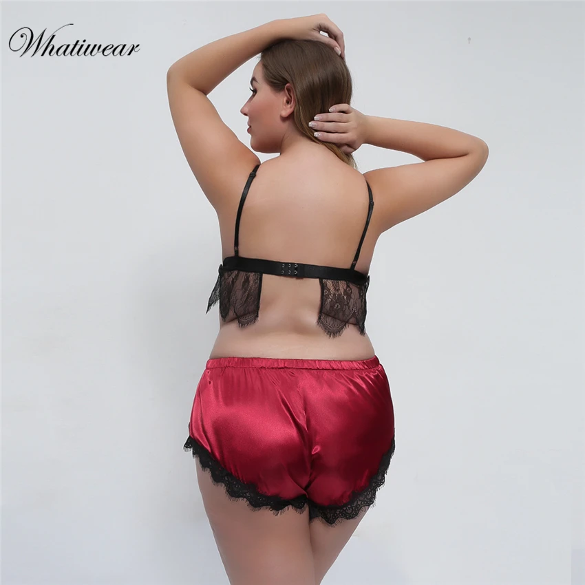 Whatiwear пижамный комплект для сна, Сексуальная атласная пижама с ресницами, женская летняя Пижама, модная Пижама с цветами для женщин